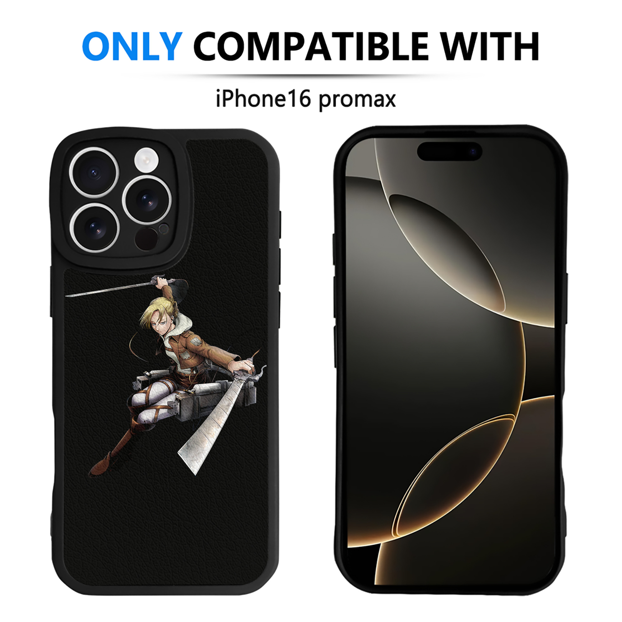 （画像用） 進撃の巨人 アニ・レオンハート Attack on Titan Annie Leonhart 【iPhone 16シリーズ対応】シリコンスマホケース（レザー調） 材質：シリコン
